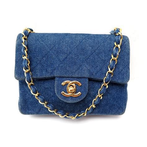 grand sac chanel|chanel denim shopping bags.